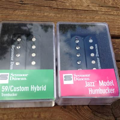 Seymour Duncan TB-16 59 Custom Hybrid / SH-2N Jazz Neck Set Black