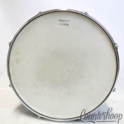 Slingerland 15x12"Tom Drum Blue Sparkle Vintage 60s Tenor Marching COB Brass USA image 7