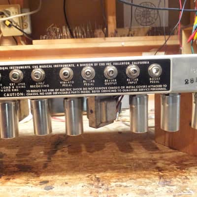 Fender Deluxe Reverb 1982 blackface factory hand wired  22-Watt 1x12" image 17
