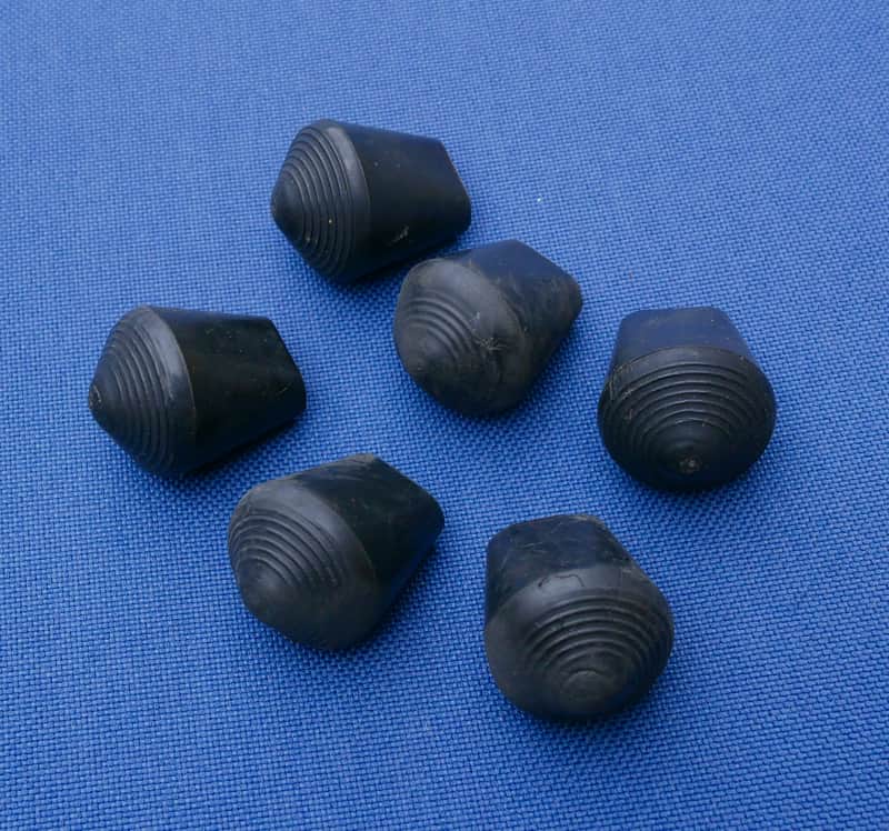 Sonor Rubber Foots Gaskets for Stand 60s - 70s Vintage 6-PACK Exc image 1