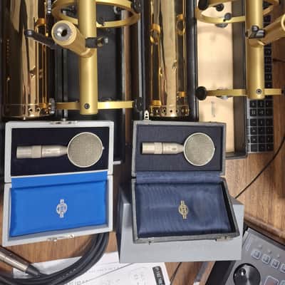 2 x Custom Vintage RFT Church 7151 Tube Microphones with M7 | Reverb