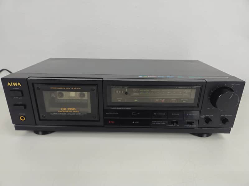 Aiwa - AD-F370 - Stereo Cassette Deck - New Belts image 1