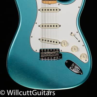 Fender Custom Shop 1968 Stratocaster DLX Closet Classic Aged Teal Green Metallic (188) image 3