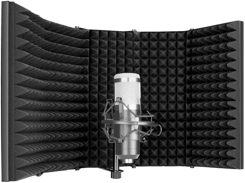Foldable Microphone Acoustic Isolation Shield image 1