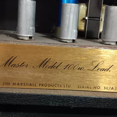 Vintage 1976 Marshall JMP Mk2 Master Model 100w Lead (2203) + Matching 1970s 4x12 Cabinet – Original, Made in England image 7