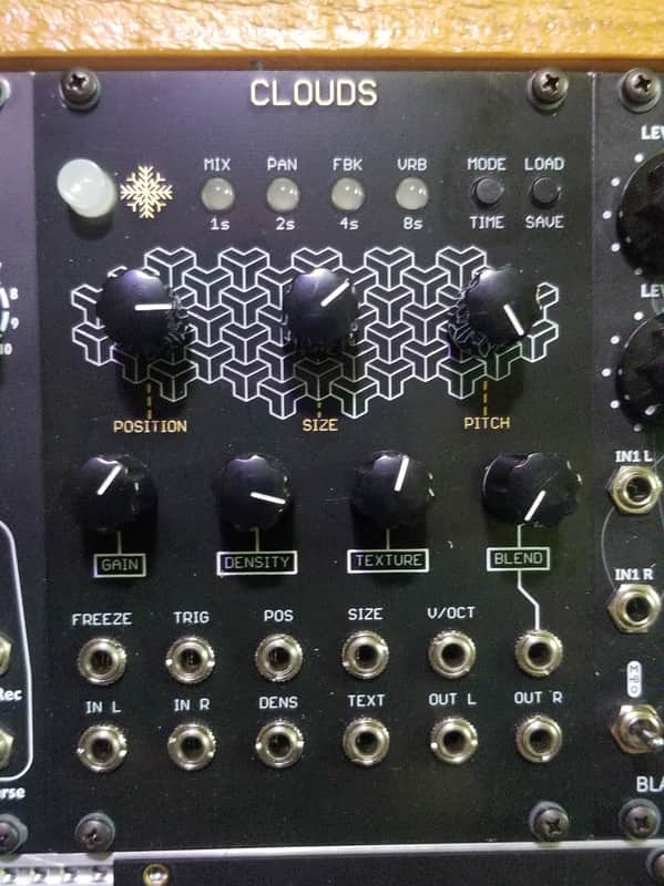 Mutable Instruments Clouds Oscillosaurus - Black and Gold image 1