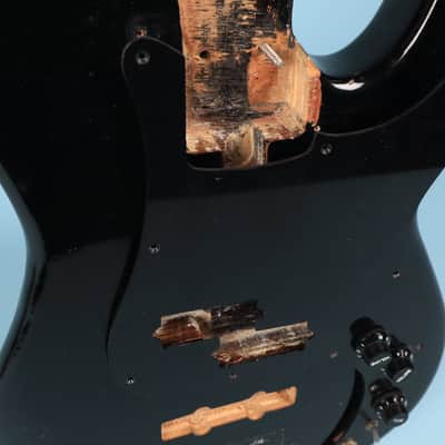 Black P Bass Body Unknown Maker Plywood image 9