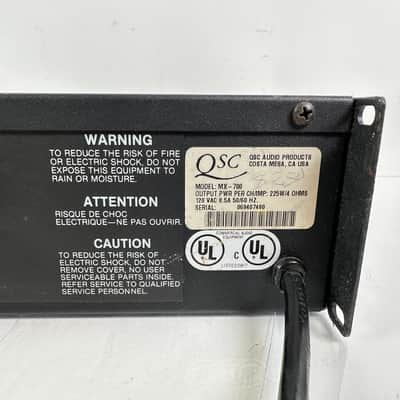 QSC MX 700 2-Channel Power Amplifier image 9