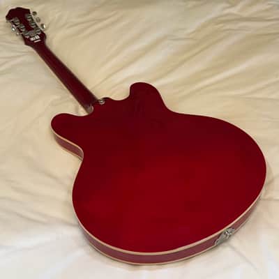 2012 Epiphone Casino - Last of the Made in Korea (MIK) Casinos - Cherry - Free Pro Setup - 5.9 lbs image 16