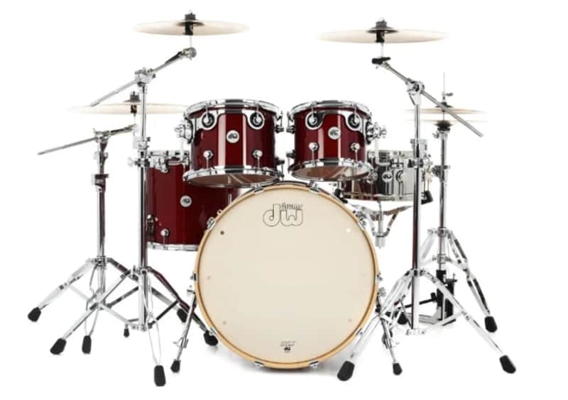 DW Design Series 4pc Shell Pack, 22" 10"", 12", 16" - Cherry Stain image 1