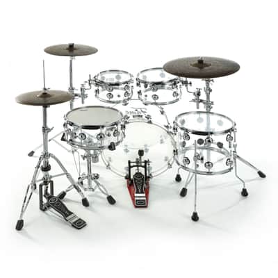 Fame Crystallica Studio Set Clear Acryl - Drum Shell Set image 4