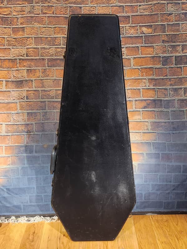Coffin Case Standard Guitar Case Black/Plush Red Interior image 1