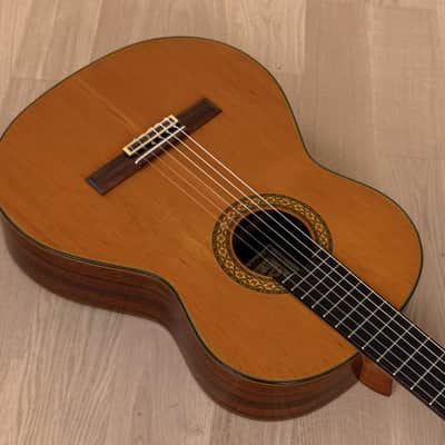 1979 Ryoji Matsuoka M30 Vintage Classical Guitar Cedar Top w/ Case, Japan image 6