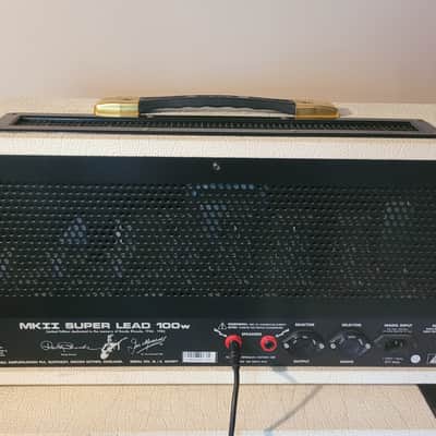 Collector Marshall 1959RR Randy Rhoads Signature MKII Super Lead 2-Channel 100-Watt Guitar Amp Head 2008 - White image 3