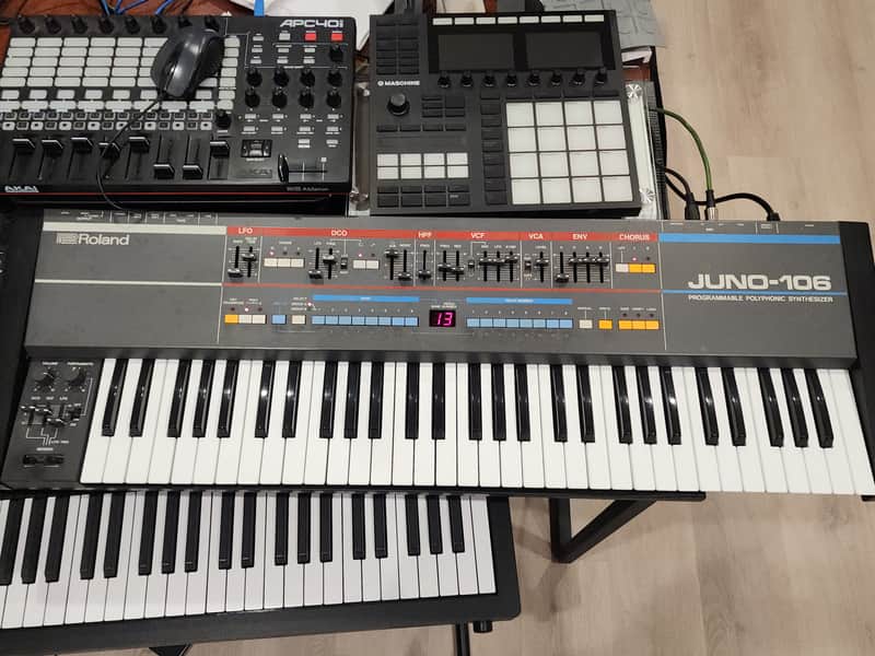 Roland Juno-106 Synthesizer (Serviced) New Sliders/Caps/Voice Chips image 1