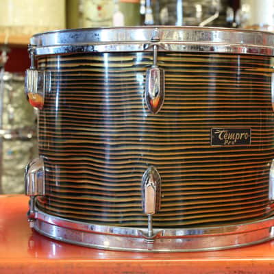 1960's Tempro 9"x13" Tom Tom in Yellow Strata image 6