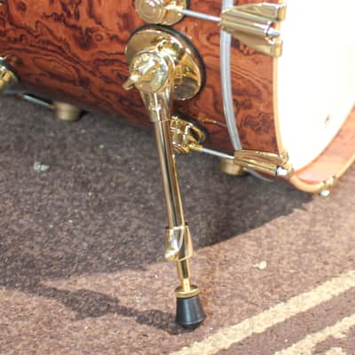 DW Collector's Waterfall Bubinga over Mahogany Spruce Drum Set - 22,10,12,14,16,14sn - SO#1255629 image 3