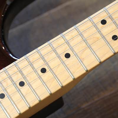MINTY! 2014 Fender American Deluxe Stratocaster Plus Mystic 3-Color Sunburst w/ Personality Cards + COA OHSC image 8