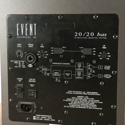 Event 20/20bas Bi-Amplified Studio Monitor (PAIR) CG012VG image 13