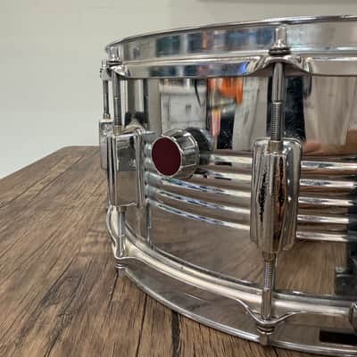 CB700 Internationale 6.5x14 Steel Snare Drum – 10 Lugs – Internal Muffler – Good Condition image 14