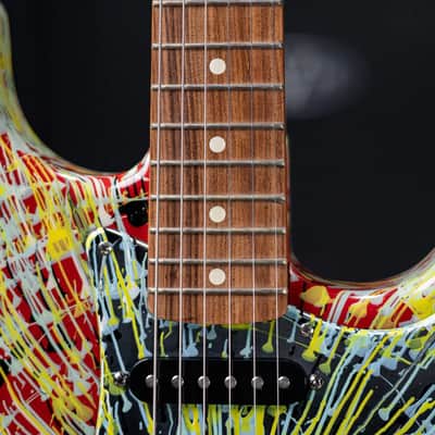 2003 Fender Special Edition Splatter Stratocaster Electric Guitar - Dakota Red with Gig Bag - Used image 8