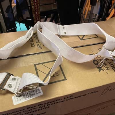 NEW OLD STOCK Enforcer Bass Drum Strap Sling (lot of 3) 2010s - White image 3