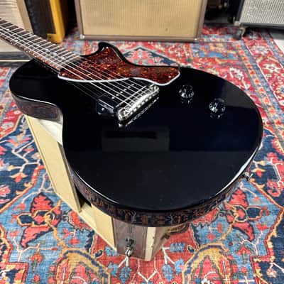*6.87 lb* Les Paul Junior 2022 Ebony Dog Ear P90 image 14