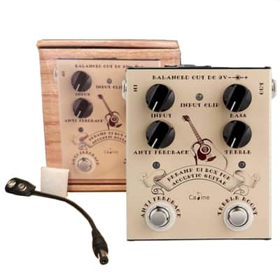Caline CP-40 PRE-AMP DI Box with Anti Feedback control for Acoustic Guitars True Bypass image 5