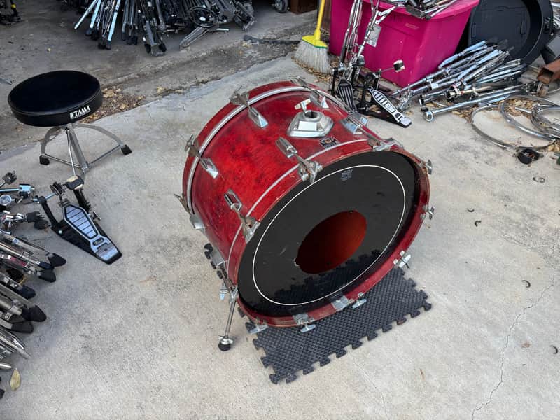 Tama 14x24 Cherry Superstar Bass Drum image 1