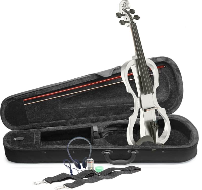 Stagg EVN X-4/4 WH - Pack violon électrique 4/4 avec violon électrique blanc (+ étui et casque) image 1