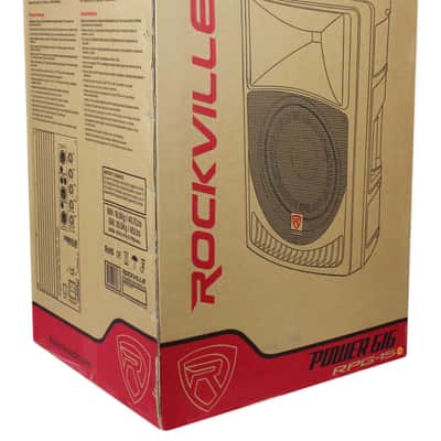 (2) Rockville RPG15 15" Powered 1000W DJ/PA Speakers+(2) 15" Subwoofers+Poles image 6