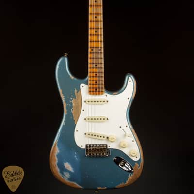 2024 - Fender Custom Shop Limited Edition Red Hot Stratocaster Super Heavy Relic - Super Faded Aged Lake Placid Blue image 3
