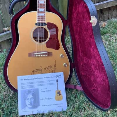 Gibson Lennon J-160E 70th Anniversary 2010 Natural Museum w/COA +OHSC image 2