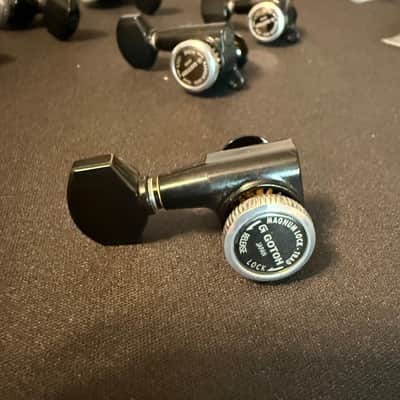 Gotoh SG381-07 MGT Locking Tuners - 7-String L4+R3 Set 4x3 tuning machines Black fits ibanez image 6