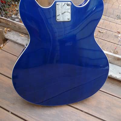 Oscar Schmidt OE-30 Delta King  Deep Blue Archtop image 4