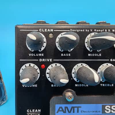AMT SS-20 Tube Preamp Guitar Effect Pedal 3 Channel Overdrive Distortion Bass SS image 2