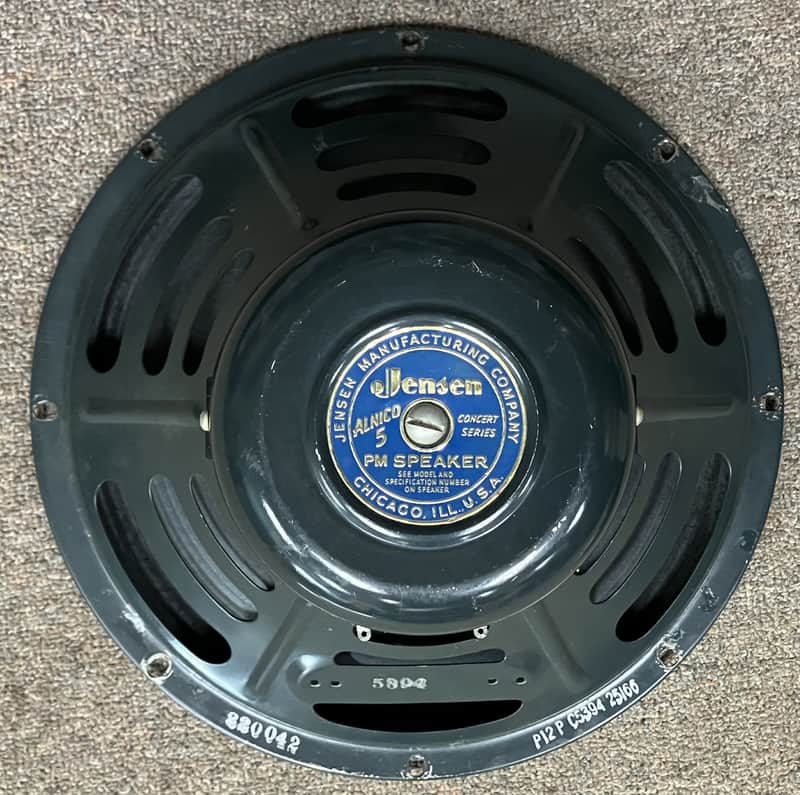Jensen- P12P Blue Bell 12" Alnico 5, PM Speaker, Re-Coned 1960 image 1