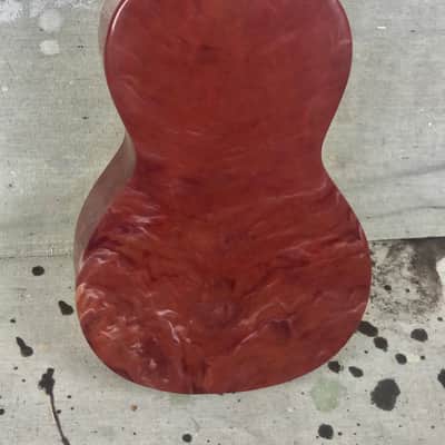 Vintage Maccaferri Islander Ukulele Red MOTS-Plastic 1960's White Poor Condition image 5