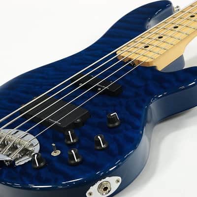 Lakland SK-5DX Skyline Japan Series Blue Translucent image 1