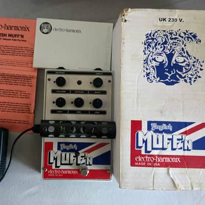 Electro-Harmonix English Muff'N Tube Distortion / Preamp 2005 - 2021 - Silver / Red / Blue image 2