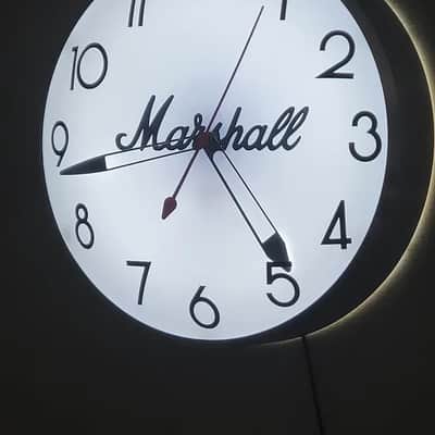 Marshall Amplifiers Dealer Style Light Up Clock Killer Cool Mancave/Garage Item image 2