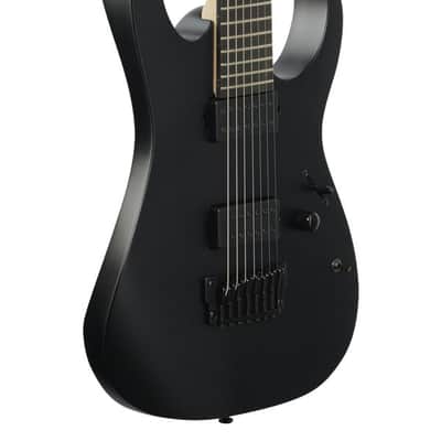 Ibanez Iron Label RGIXL7 7-String Electric Guitar Black Flat image 9