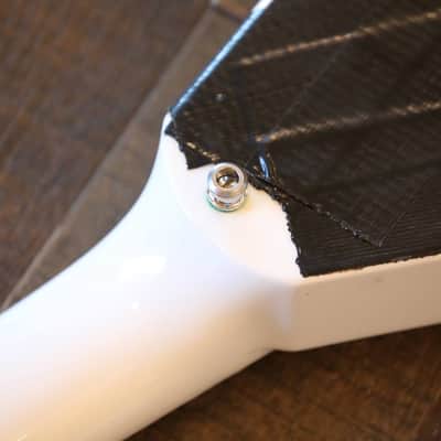 2009 Jackson Custom Shop LTD Randy Rhoads Concorde Tribute White w/ Black Pinstripes Relic +COA OHSC image 20