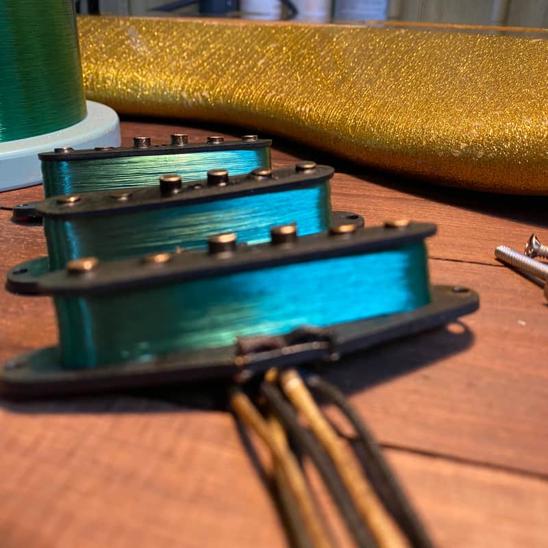 GENERAL VINTAGE TONE 1963 Stevie for Stratocaster ®️ pickups set NOS Corona Wire NY , US Left Hand image 1