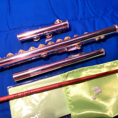 Unbranded Silver Plated Student Flute-Open Hole-Inline G-French Case w/Cover image 4