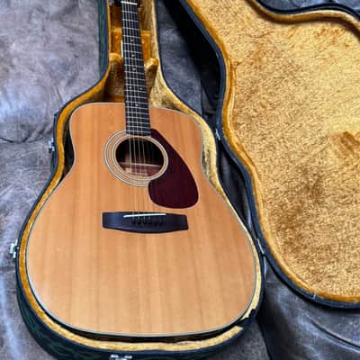 Yamaha FG-160 1974 with Vintage Folk Art Hard Shell Case image 2