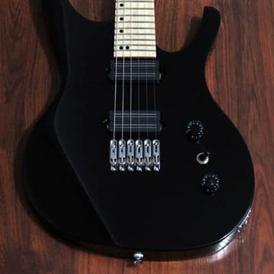 Halo Custom Guitars Octavia 6 String Wide Neck Bare Knuckle Black Hawks Hipshot Fixed Bridge image 4