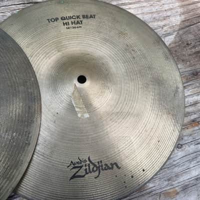 Zildjian Quick Beat TOP + ROCK hihat Bottom Hi hat Cymbals Pair image 6
