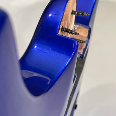 2010's Indonesian Jackson Pro Plus Series DKA Dinky Metallic Candy Blue Guitar Body Floyd Ready image 16