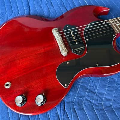 Gibson Custom Shop '63 SG Junior Reissue Lightning Bar 2020 - Present - Cherry Red image 6